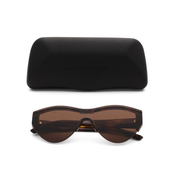 BALENCIAGA Havana Brown 99mm Round Sunglasses - Picture 1 of 2